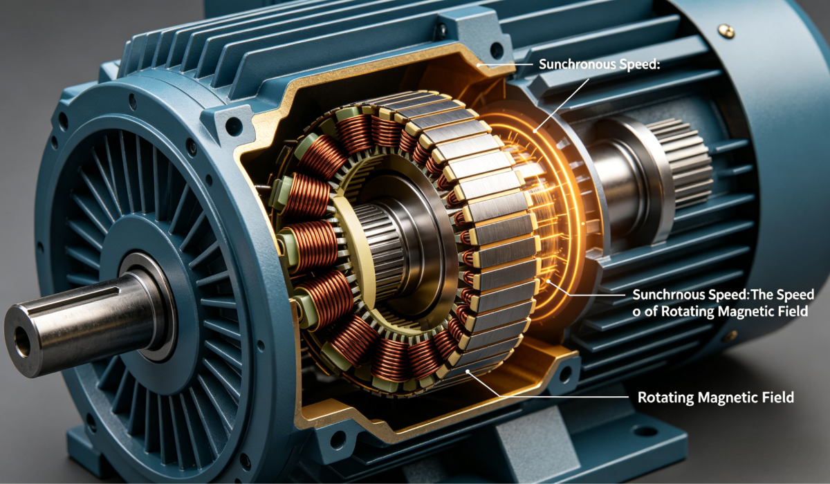 Synchronous Speed Definition in AC Motors – Rotating Magnetic Field vs Rotor Speed