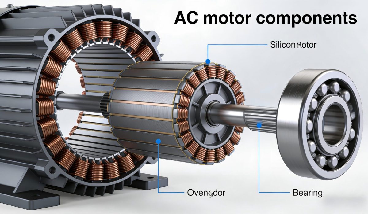 Overview of AC Motor Components and Internal Structure